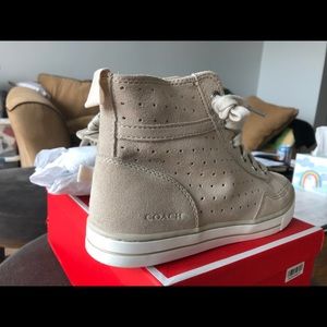 Coach suede hi tops
